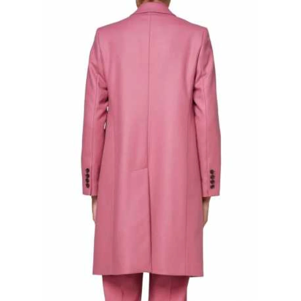 Paul Smith Roze wollen blend jas Pink Dames