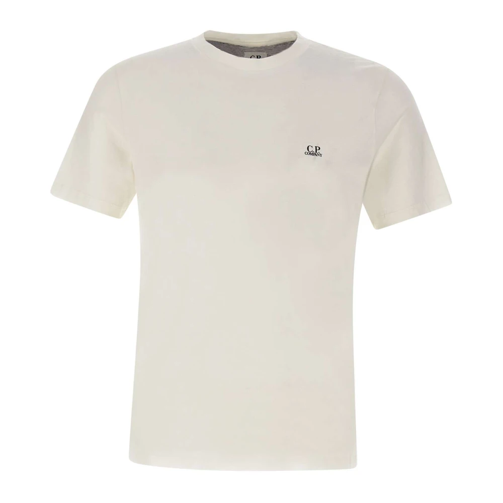 C.P. Company Witte T-shirts en Polos met Goggle Hood Grafische Print White Heren