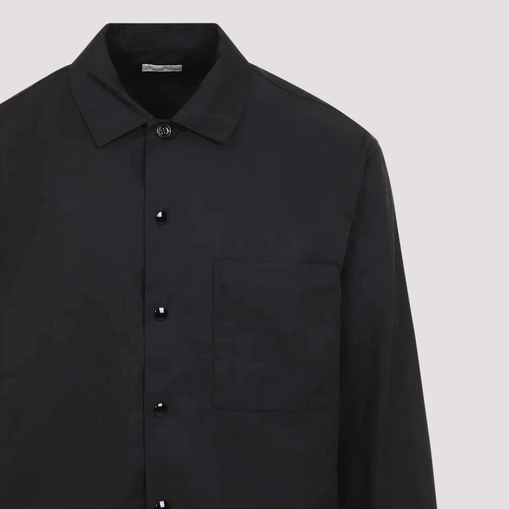 Dries Van Noten Stijlvolle Cornish Shirt voor Mannen Black Heren