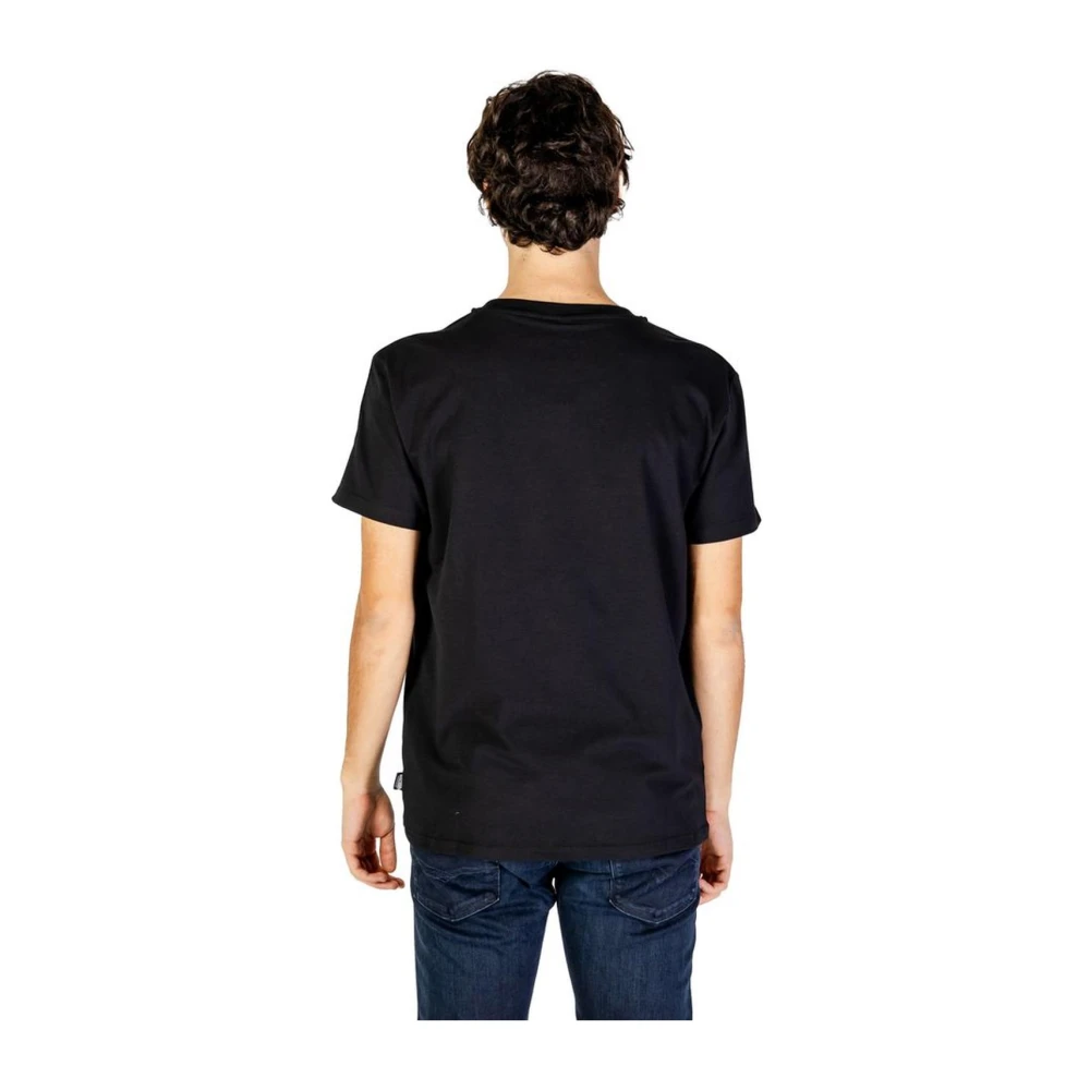 Moschino Zwarte Katoenen Crew Neck T-Shirt Black Heren