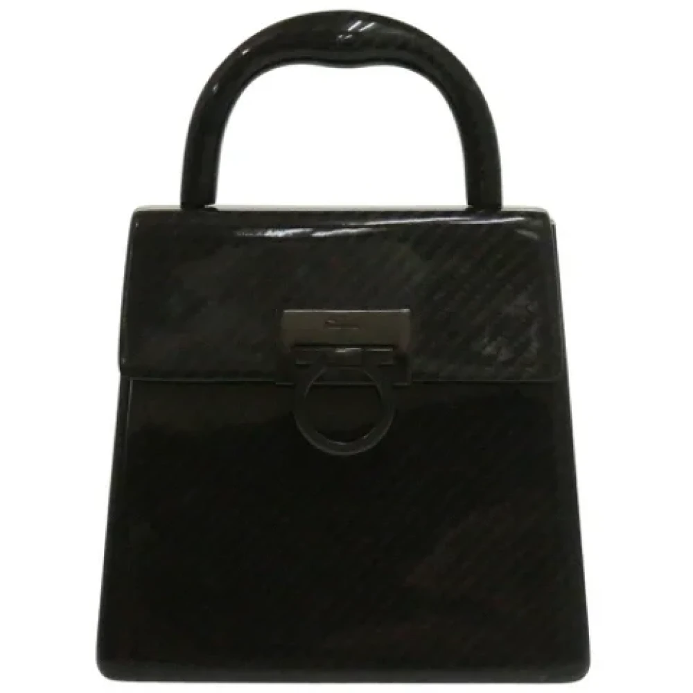 Salvatore Ferragamo Pre-owned Fabric handbags Black Dames