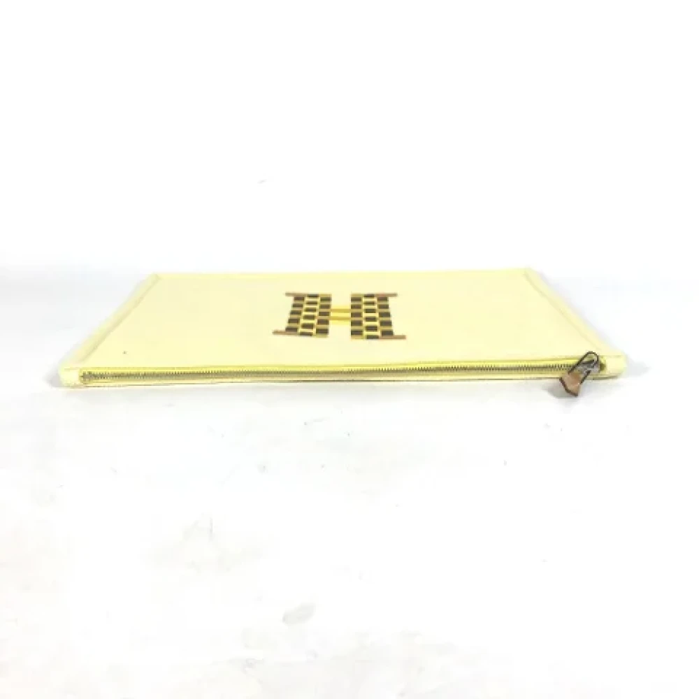 Hermès Vintage Pre-owned Fabric pouches Yellow Dames