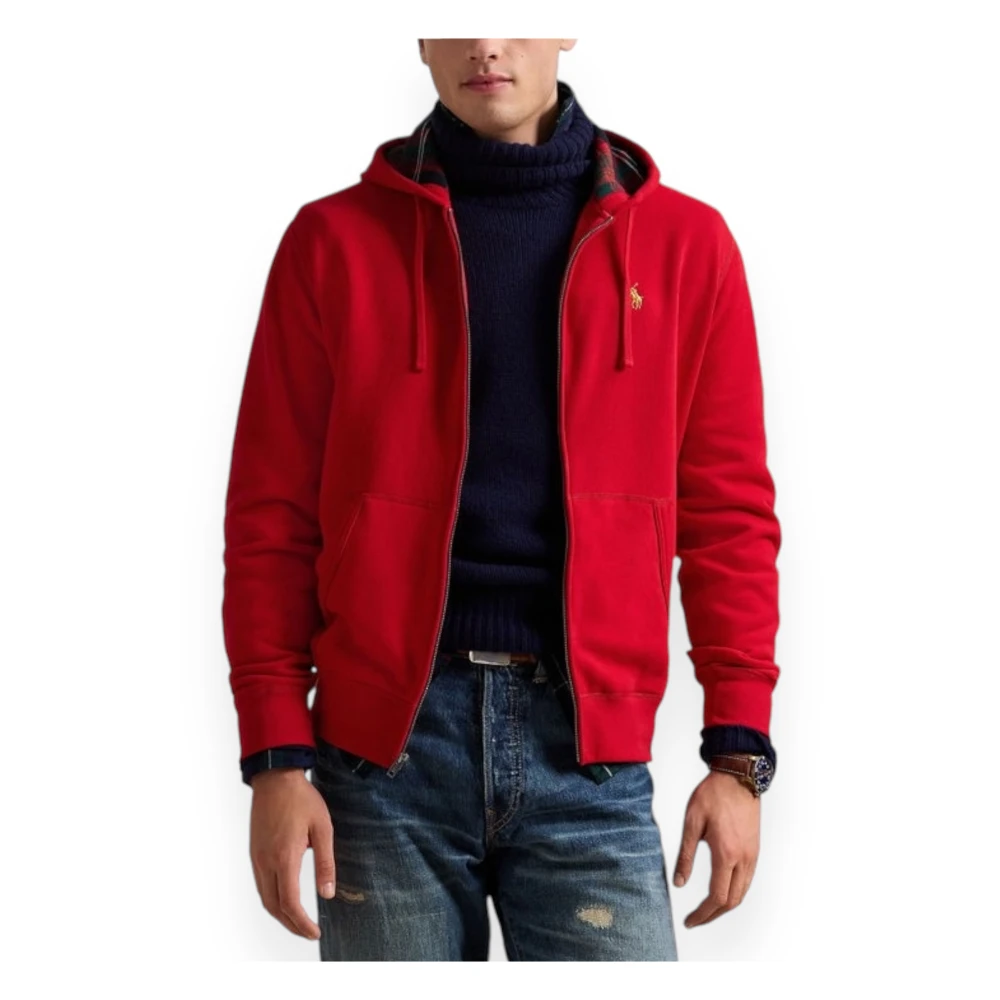 Polo Ralph Lauren Fleece Sweatshirt RL Stijl Red Heren