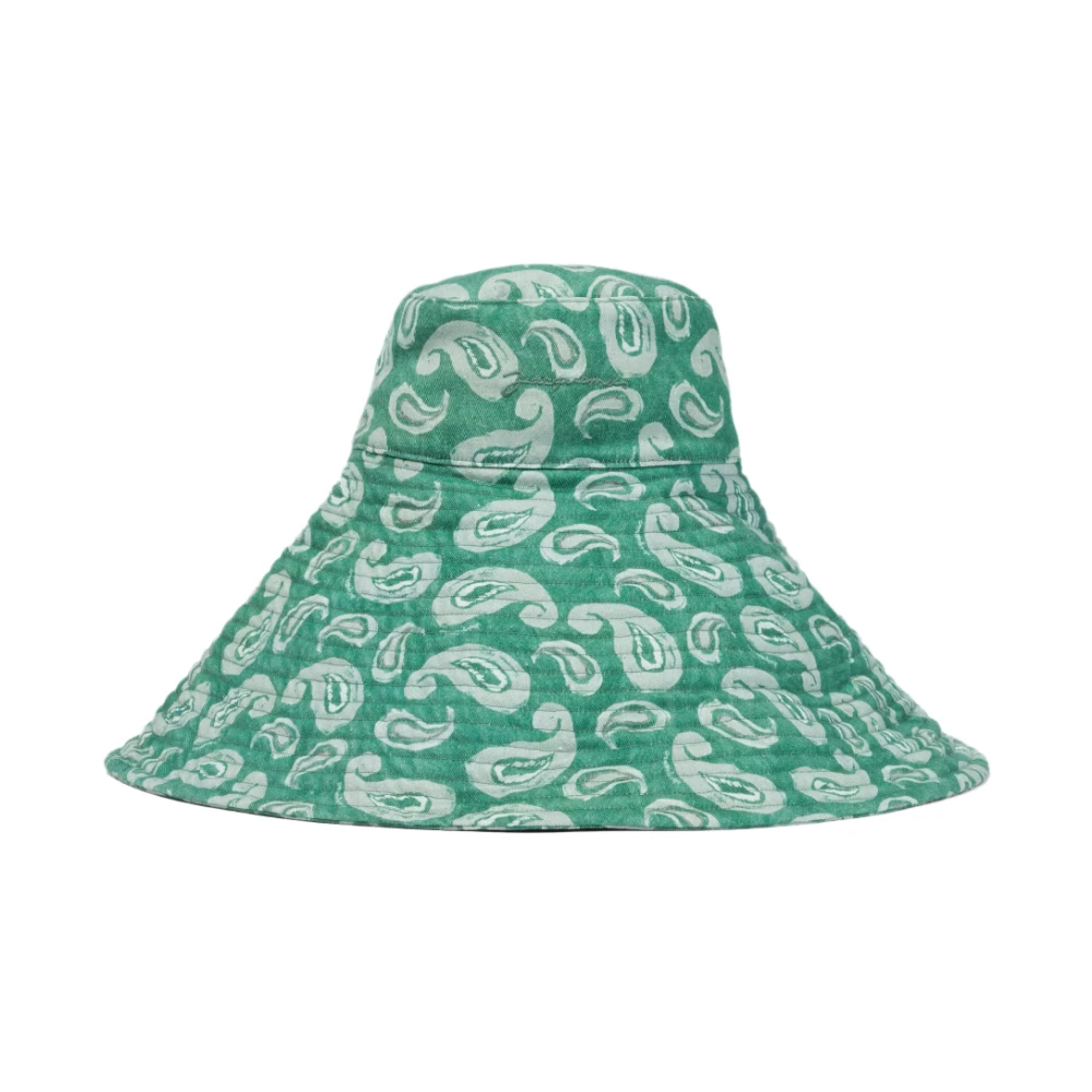 Jacquemus Paisley Print Pop Bucket Hat Green, Dam