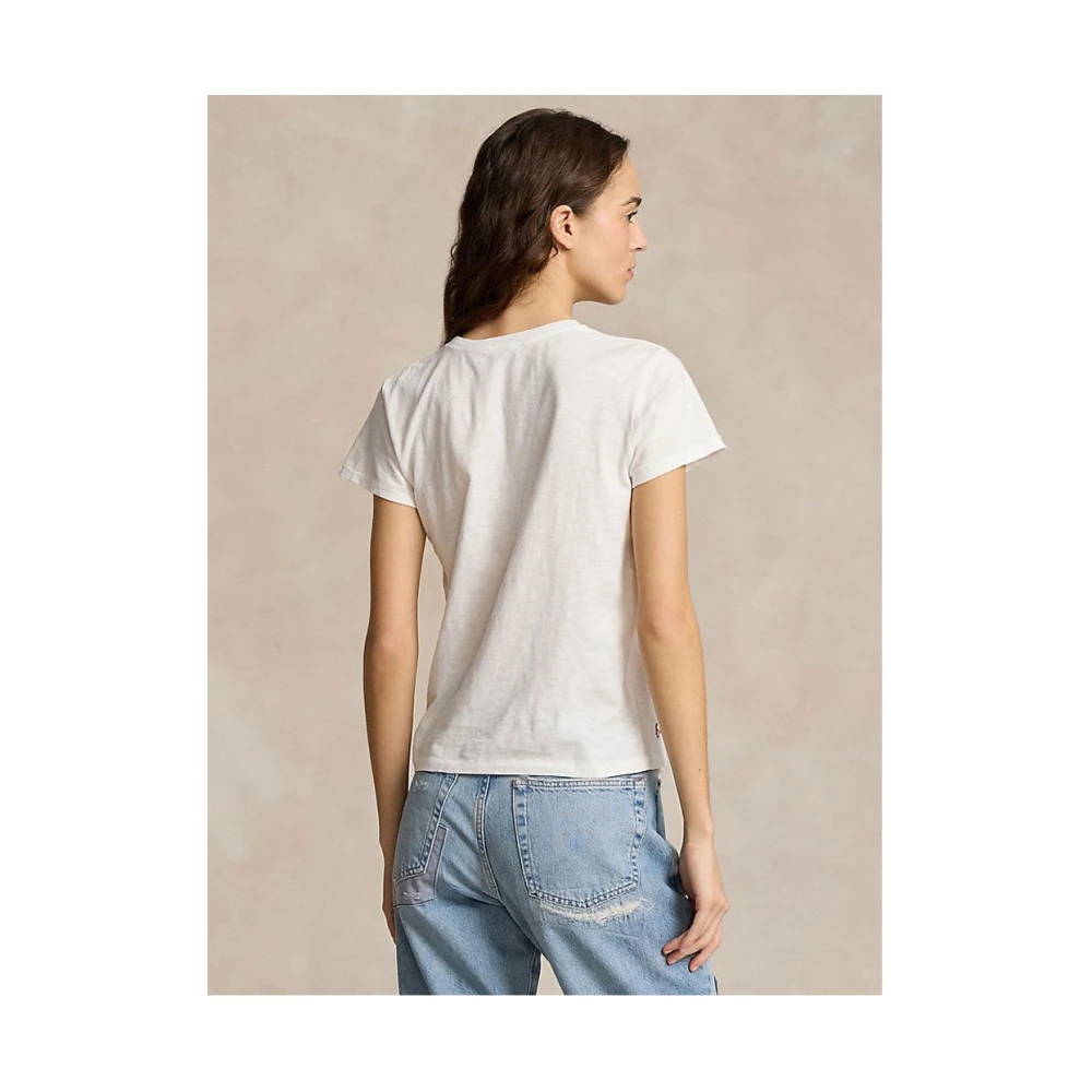 Ralph Lauren Casual Katoenen T-Shirt White Dames