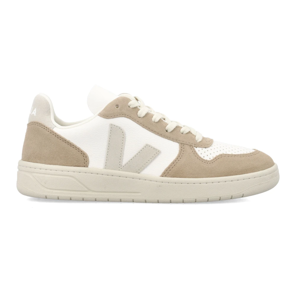 Veja V-10 Sneakers Klittenbandsluiting Dames Schoenen Beige