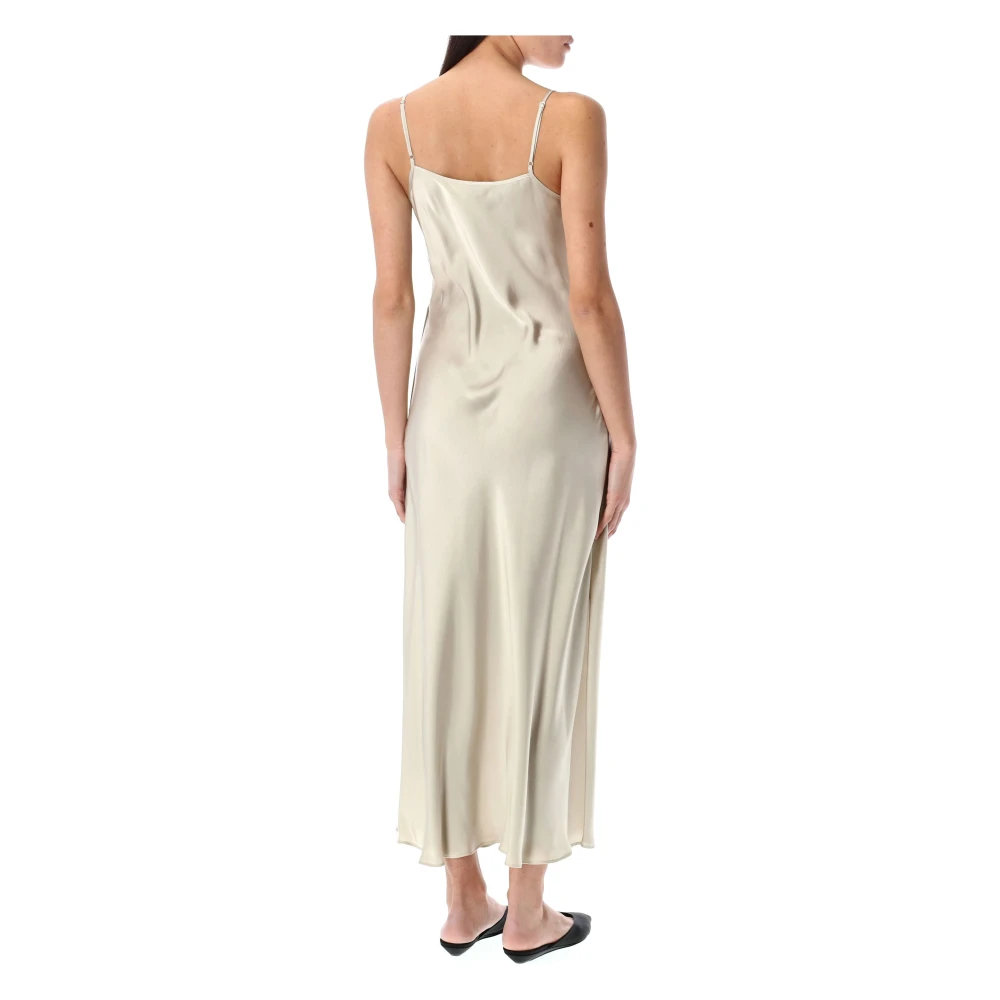 LOW Classic Beige 2-Way Slip Jurk Scoop Neckline Beige Dames