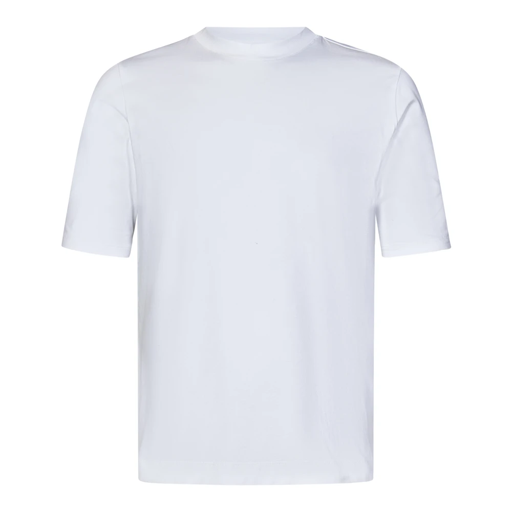 Malo Witte T-shirt & Polo Stijlvolle Sweater White Heren