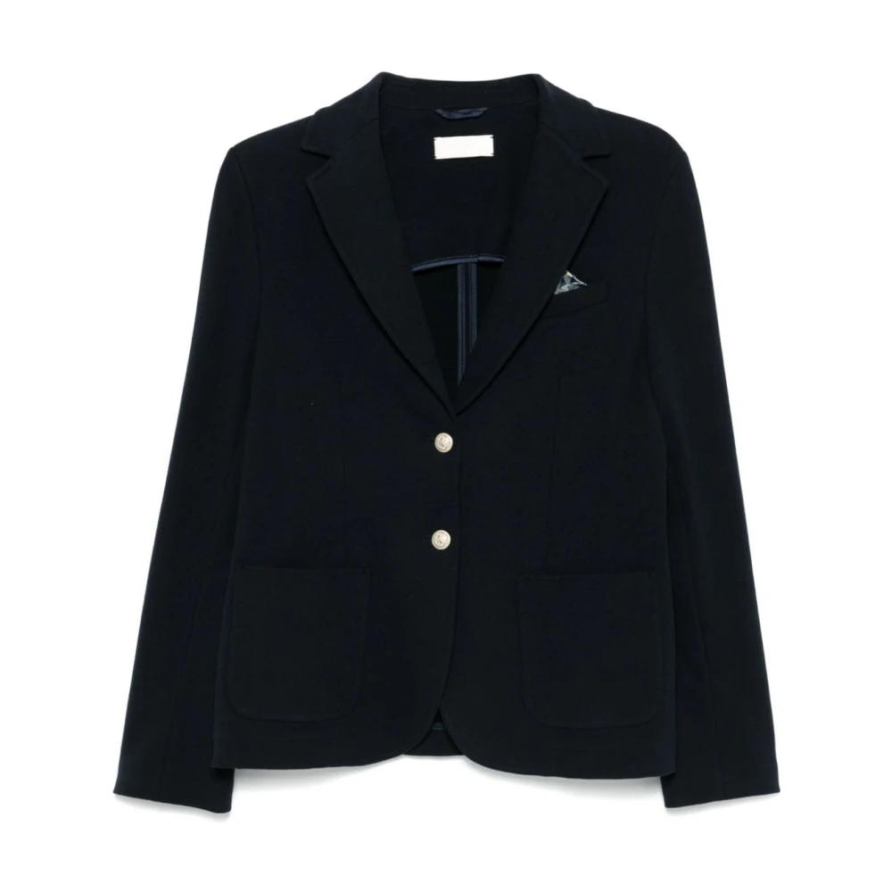 Navy Blue Blazer Jakke Kvinner