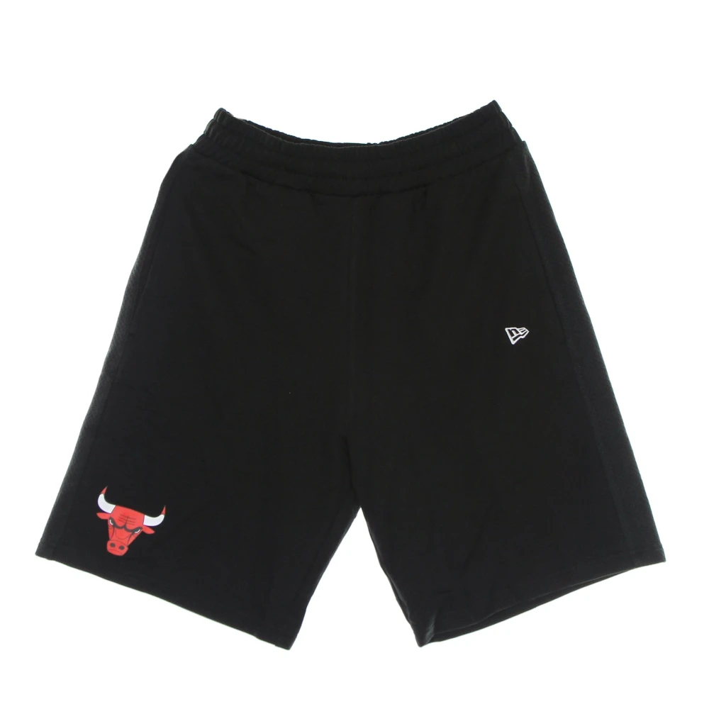 New Era Uomo Nero Short Con Logo Della Squadra Chicago Bulls