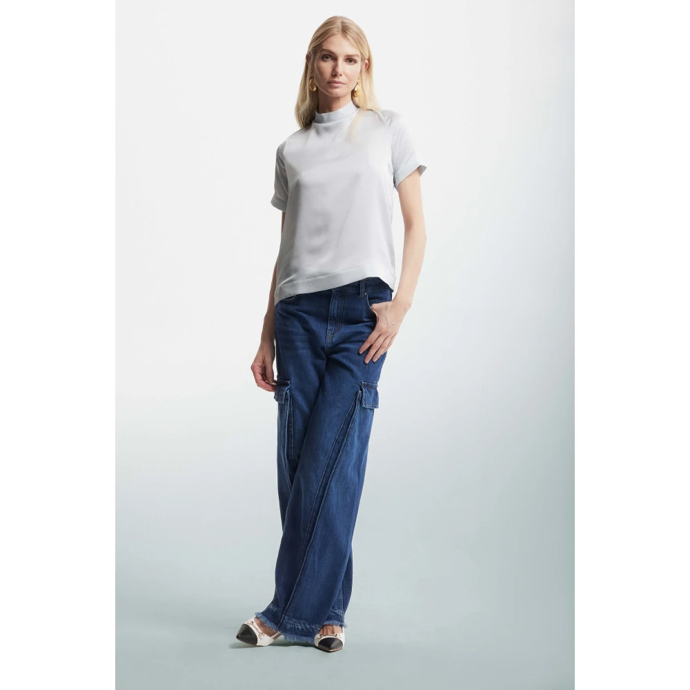 Kocca Blouse met hoge hals Gray Dames