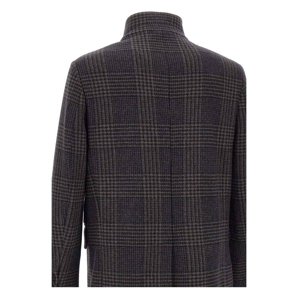 Fay Wollen ruitjas Multicolor Heren
