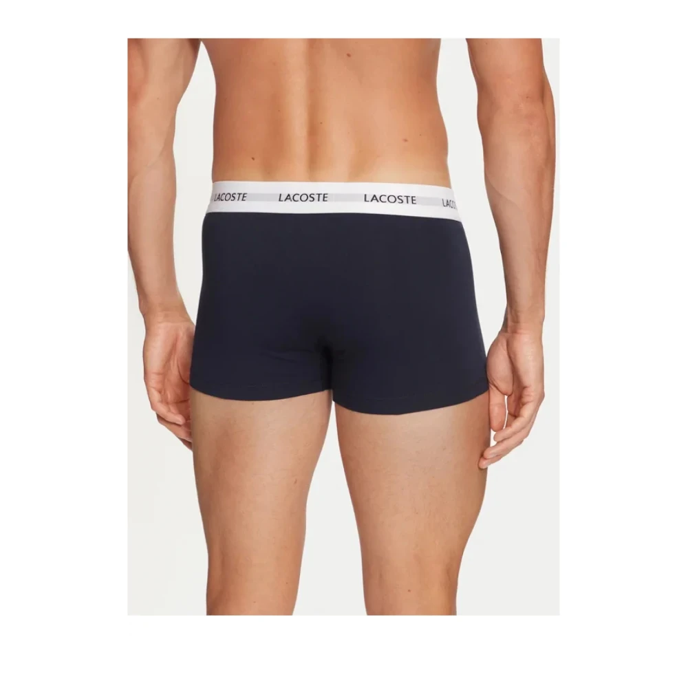 Lacoste 3-Pack Stretch Katoenen Boxershorts Slip Blue Heren