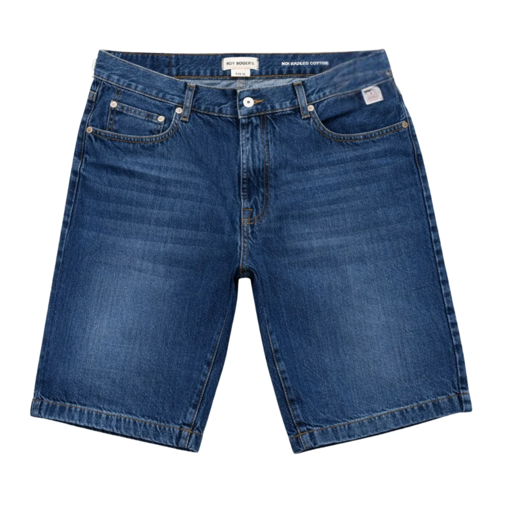 Roy Roger's Men's Blue Denim Shorts, W35, Denim Shorts