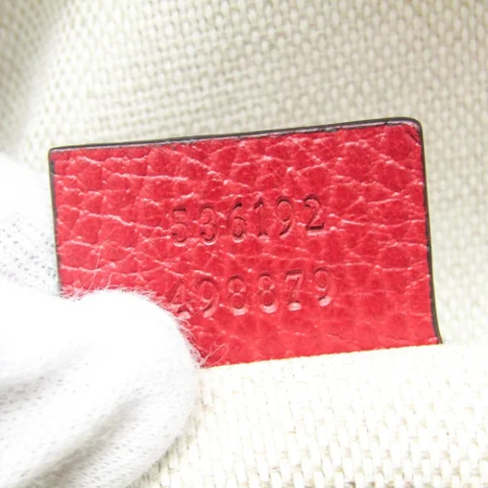 Gucci Vintage Pre-owned Leather gucci-bags Red Dames