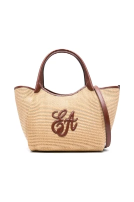 Woven Straw Medium Shopper Bag