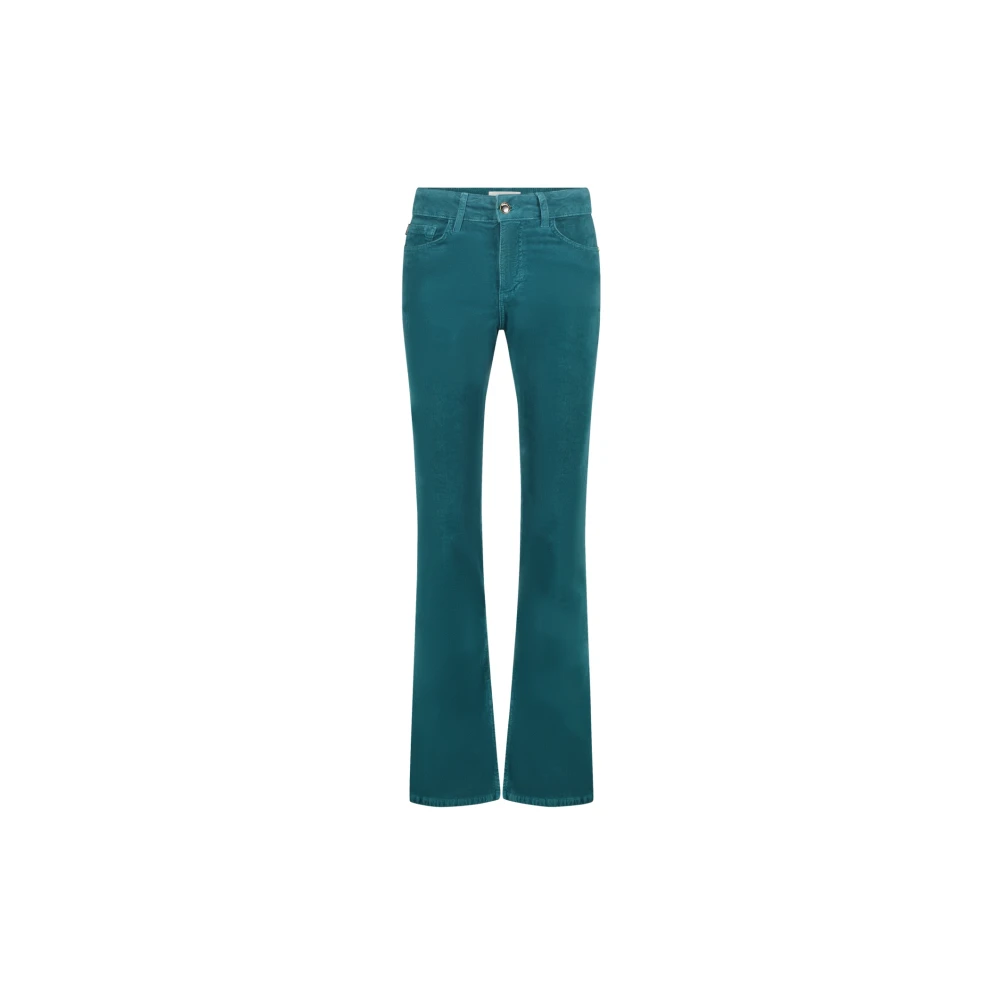 Fabienne Chapot Bootcut Corduroy Broek Green Dames