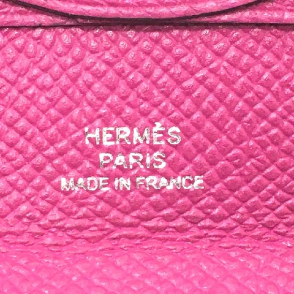 Hermès Vintage Pre-owned Leather wallets Purple Dames