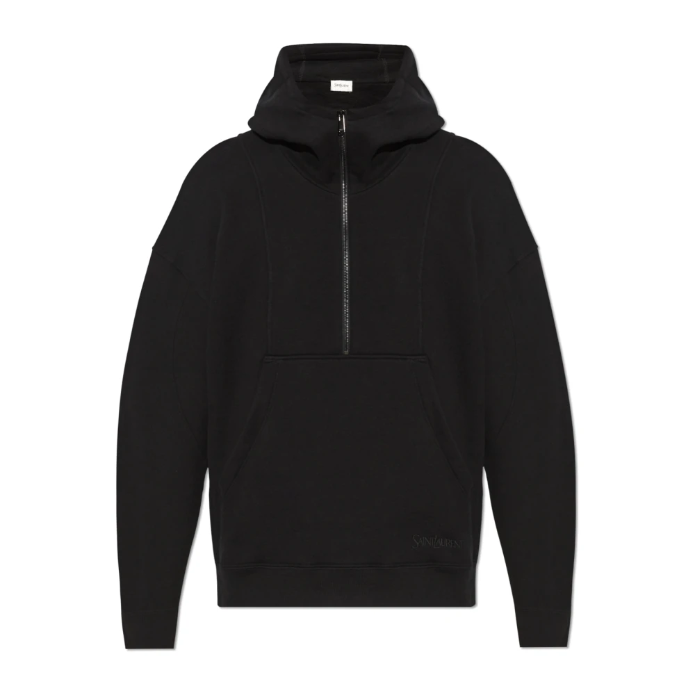 Saint Laurent Hoodie Black Heren