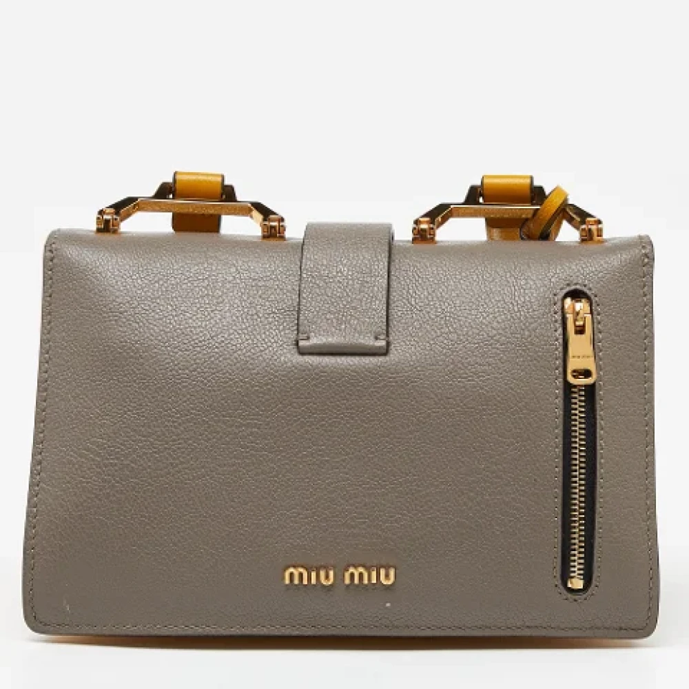 Miu Pre-owned Leather crossbody-bags Multicolor Dames
