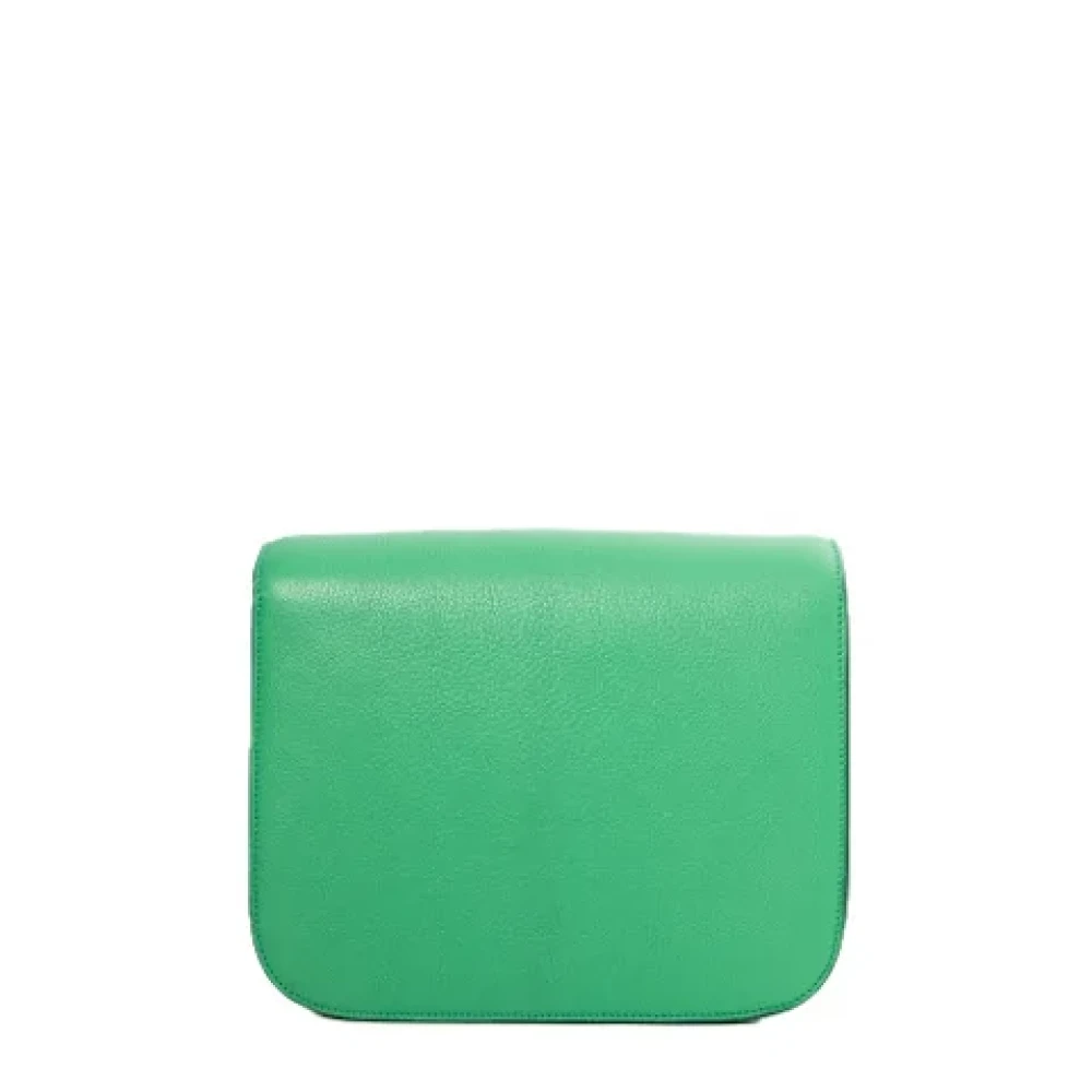 Celine Vintage Pre-owned Leather celine-bags Green Dames