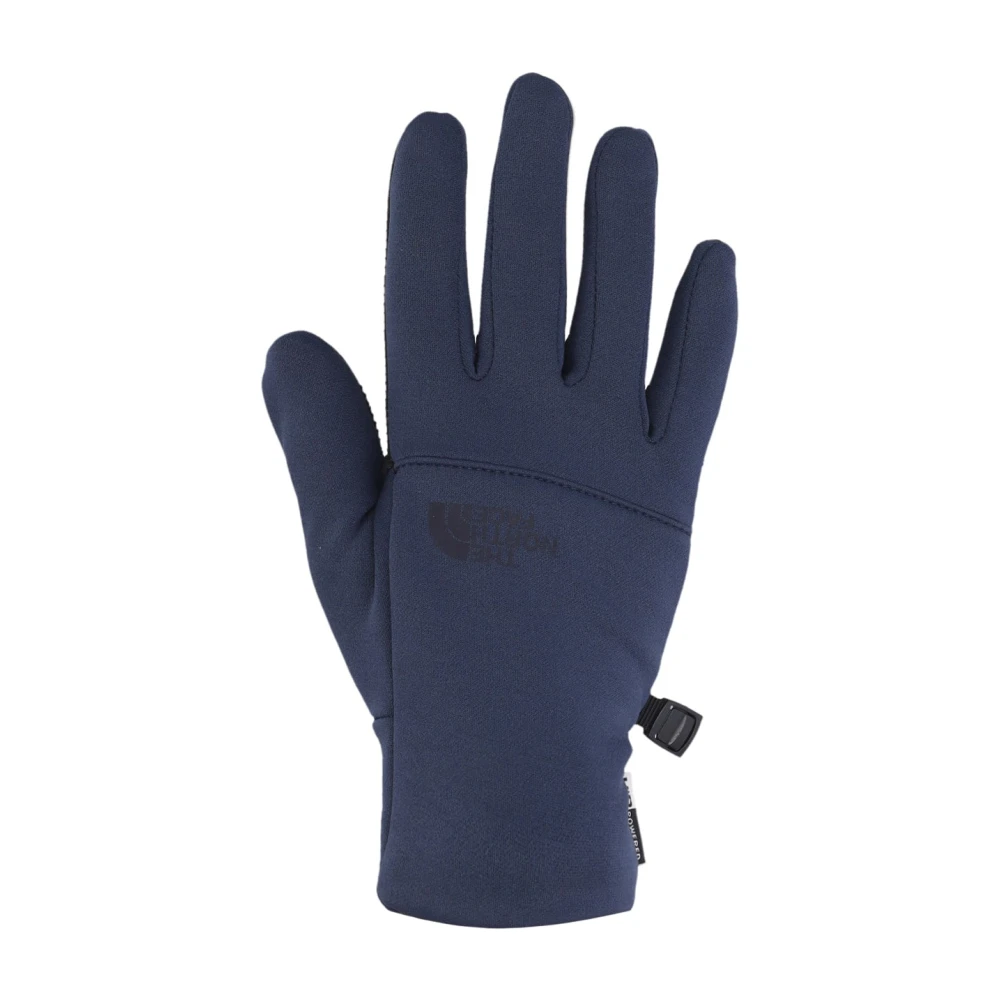 The North Face Navy Stretch Stofhandschoenen met Siliconen Grip Blue Heren