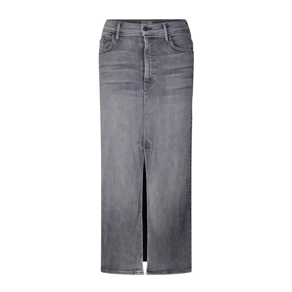 Mother Elastische kokerrok met voorste split Gray Dames