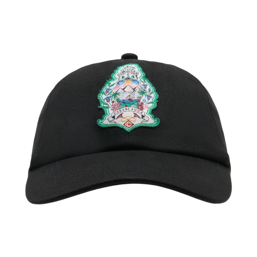 Casablanca Hotel Emblem Cap - Unisex - Hats & Caps - Black - One Size - Accessories