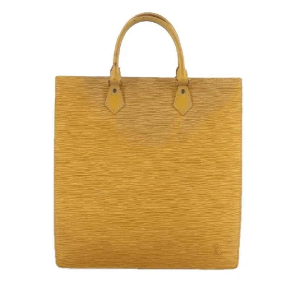 Louis Vuitton Vintage Pre-owned Leather handbags Yellow Dames