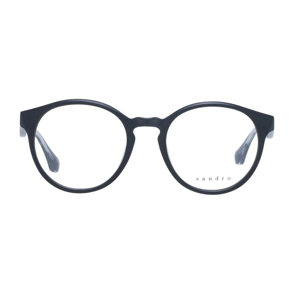 sandro Klassieke ronde bril met demo glazen Black Heren