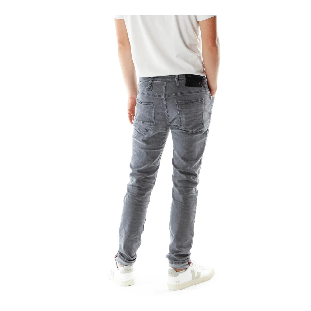 Blue de Gênes Slim-fit Jeans Gray Heren