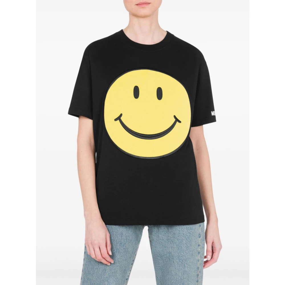 Moschino Grafische Print Dames T-shirt Black Dames