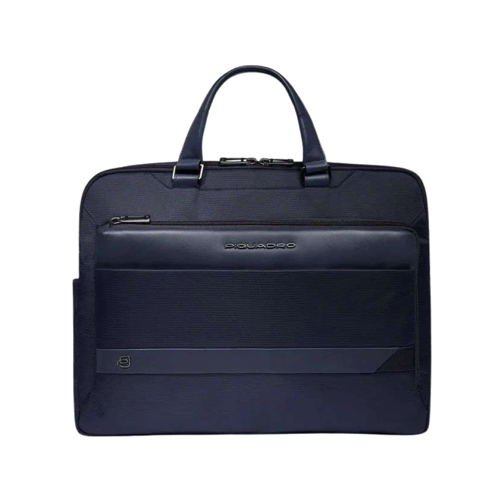 Piquadro Mannelijk Blauw Tassen Heren, One Size, Leer, Work Bag