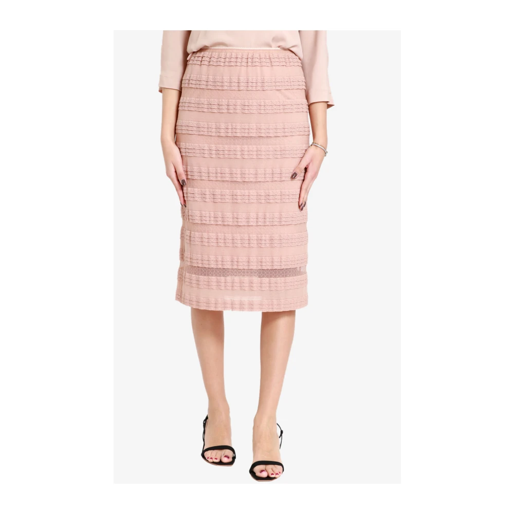 N21 Midi Skirts Pink Dames