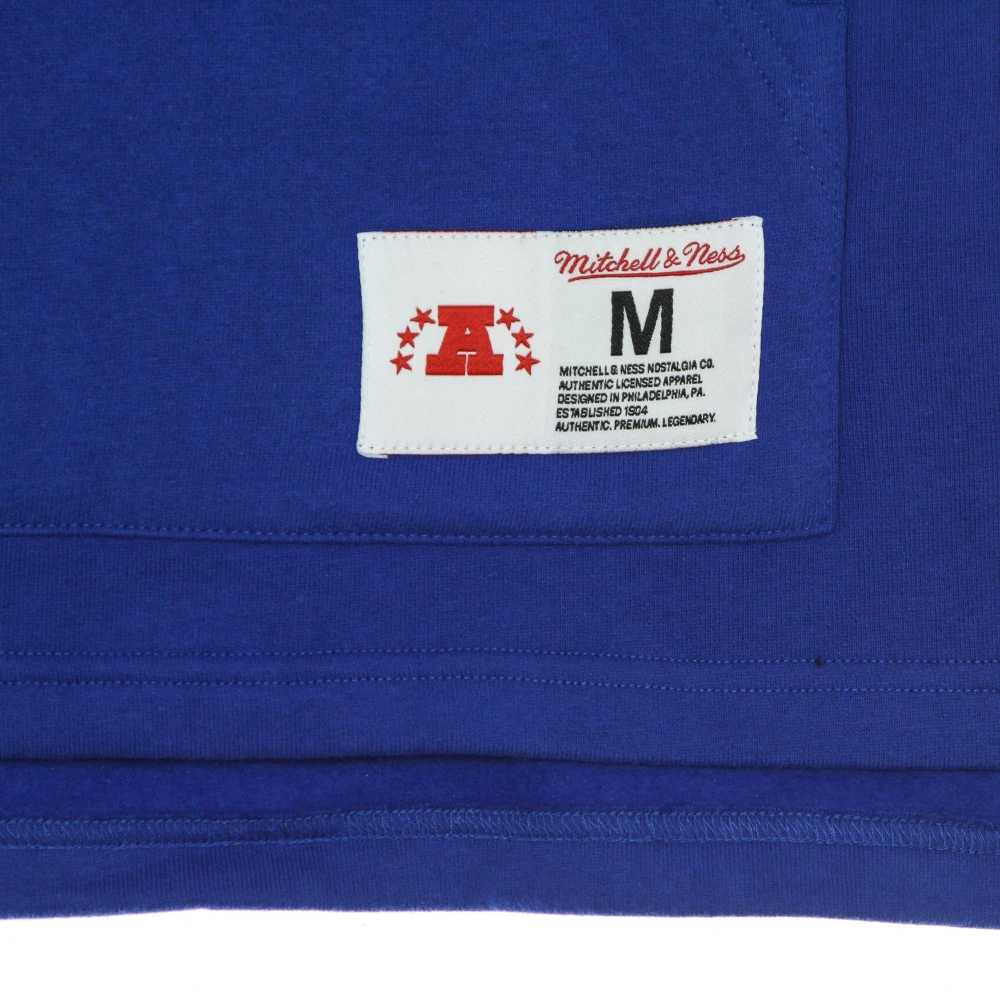 Mitchell & Ness NFL Korte Mouw Hoodie Koningsblauw Blue Heren