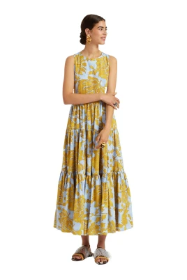 Voluminös Ärmlös Klänning