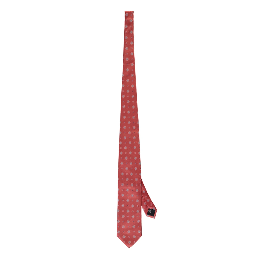 Corneliani Zijden Jacquard Stropdas Red Heren