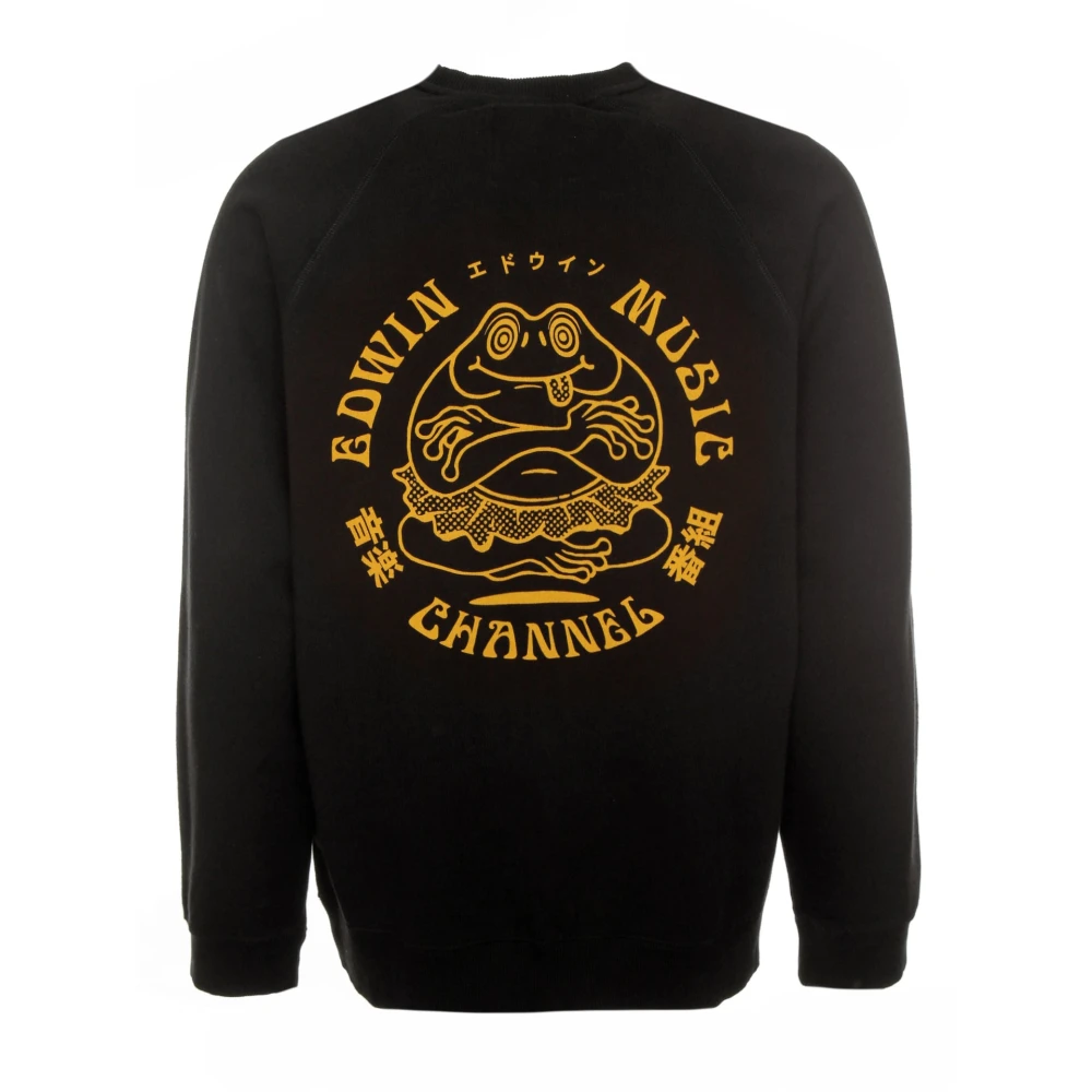 Edwin Muziek Kanaal Sweatshirt Black Heren