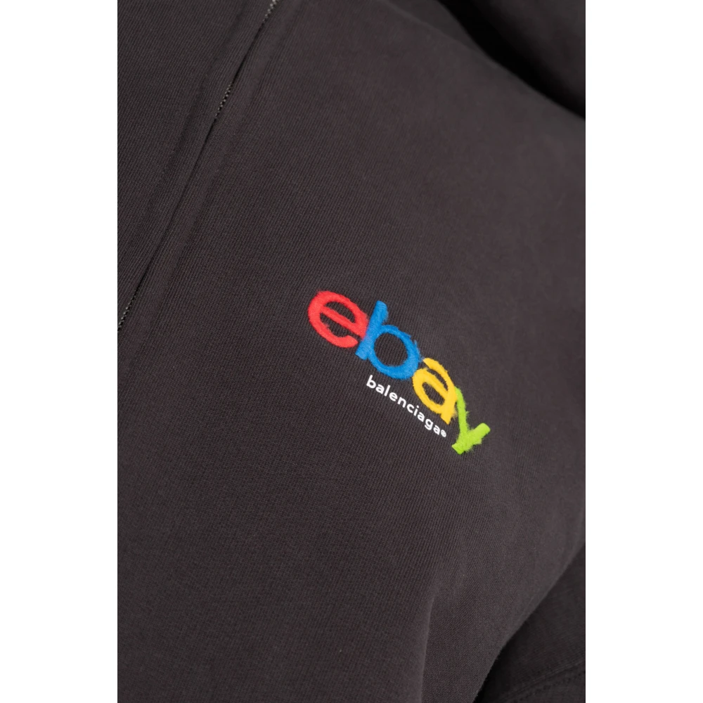 Balenciaga Hoodie Black Dames