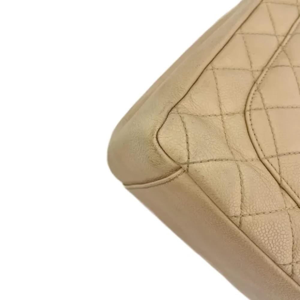 Chanel Vintage Pre-owned Leather chanel-bags Beige Dames