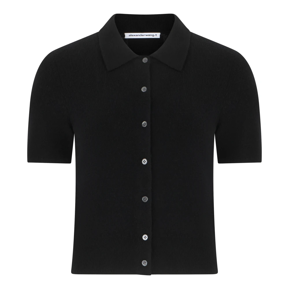 Alexander Wang Black Cardigans, Female, M, Polo Cardigan