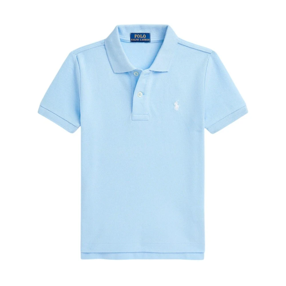 Polo Ralph Lauren Boys Blue Slim Logo Polo Shirt