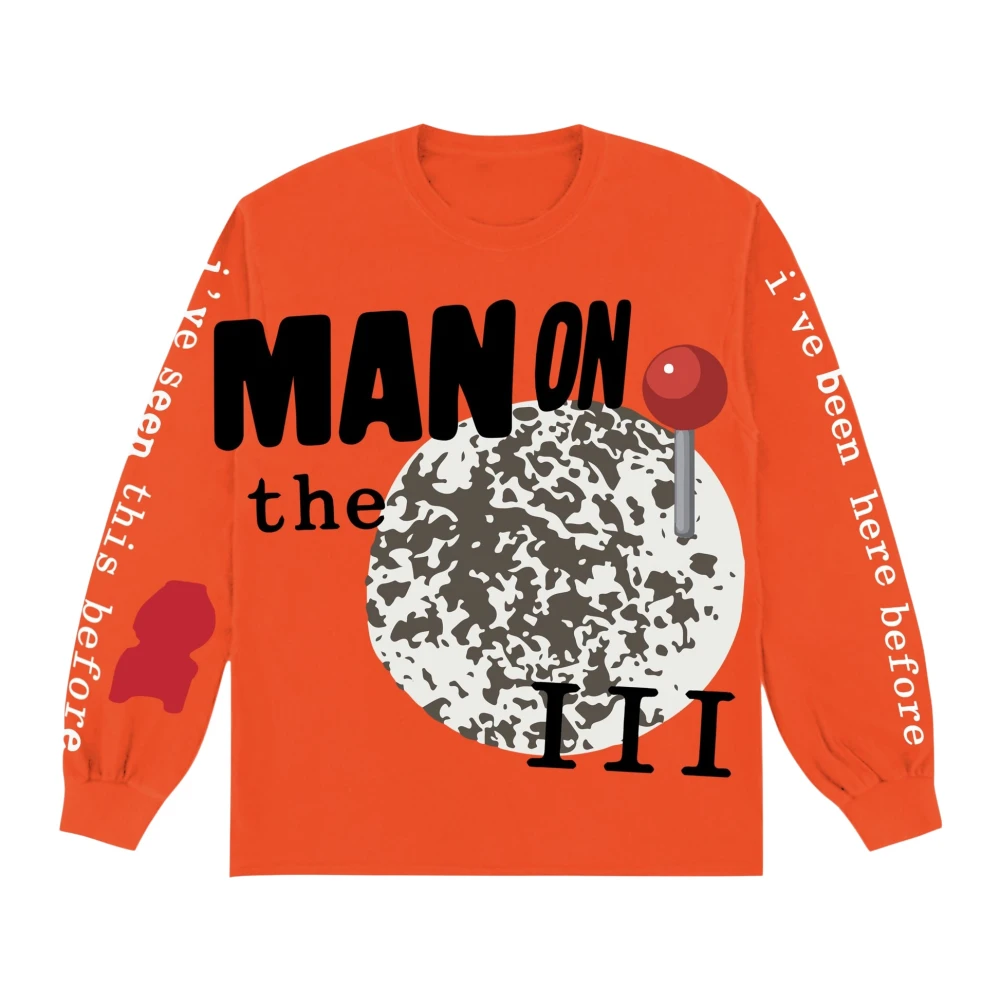 Cactus Plant Flea Market Kid Cudi Motm III L S T-Shirt Orange Heren