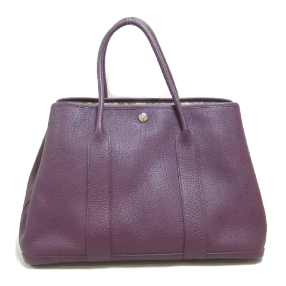 Hermès Vintage Pre-owned Leather totes Purple Dames
