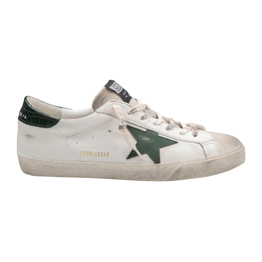 Golden Goose Men's White Super-Star Trainers - Sneakers - 12 Uk - Shoes