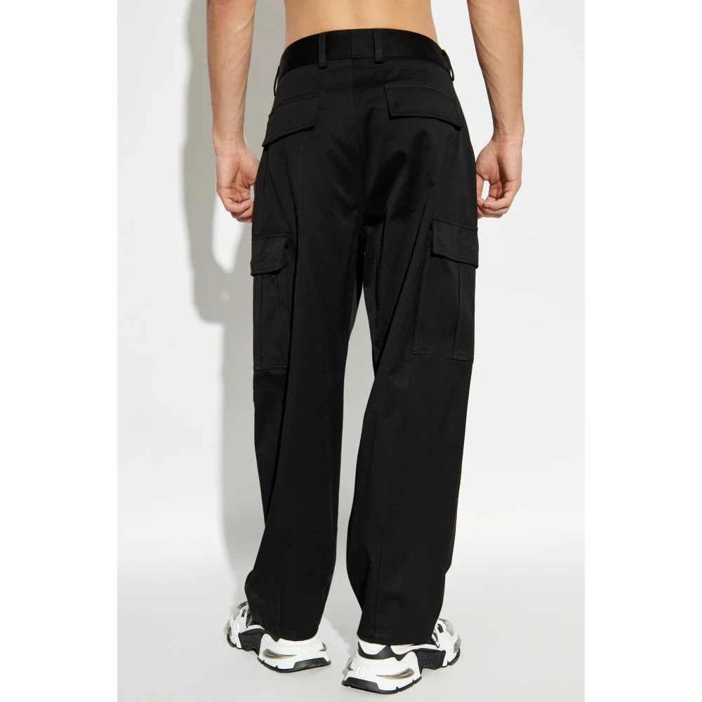 Dolce & Gabbana Katoenen broek type cargo Black Heren