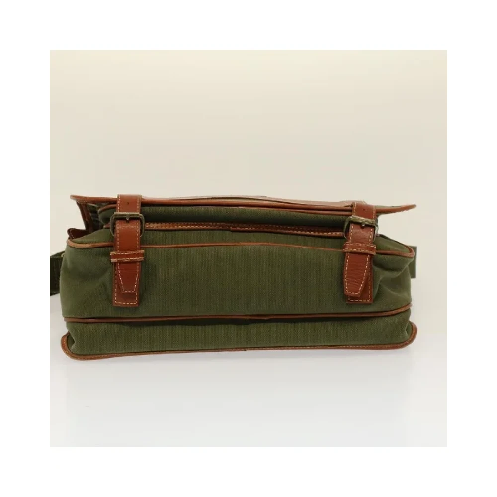 Burberry Vintage Pre-owned Canvas shoulder-bags Green Dames