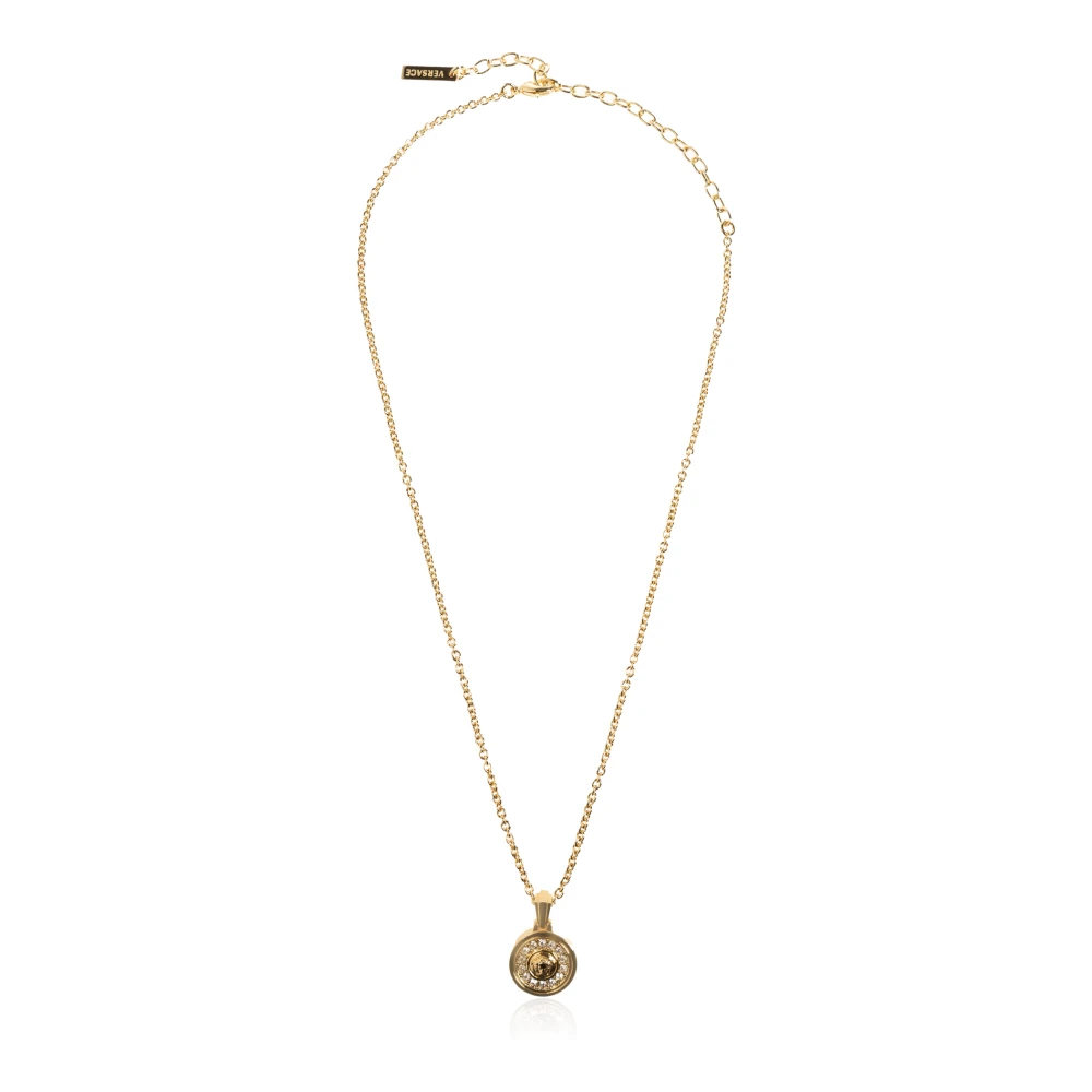 Versace Vrouw Geel Accessoires Dames, One Size, La Medusa Crystal Necklace