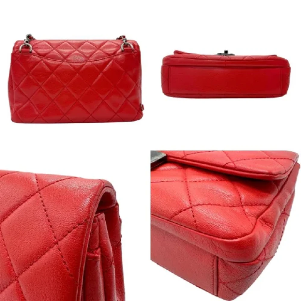 Chanel Vintage Pre-owned Leather shoulder-bags Red Dames