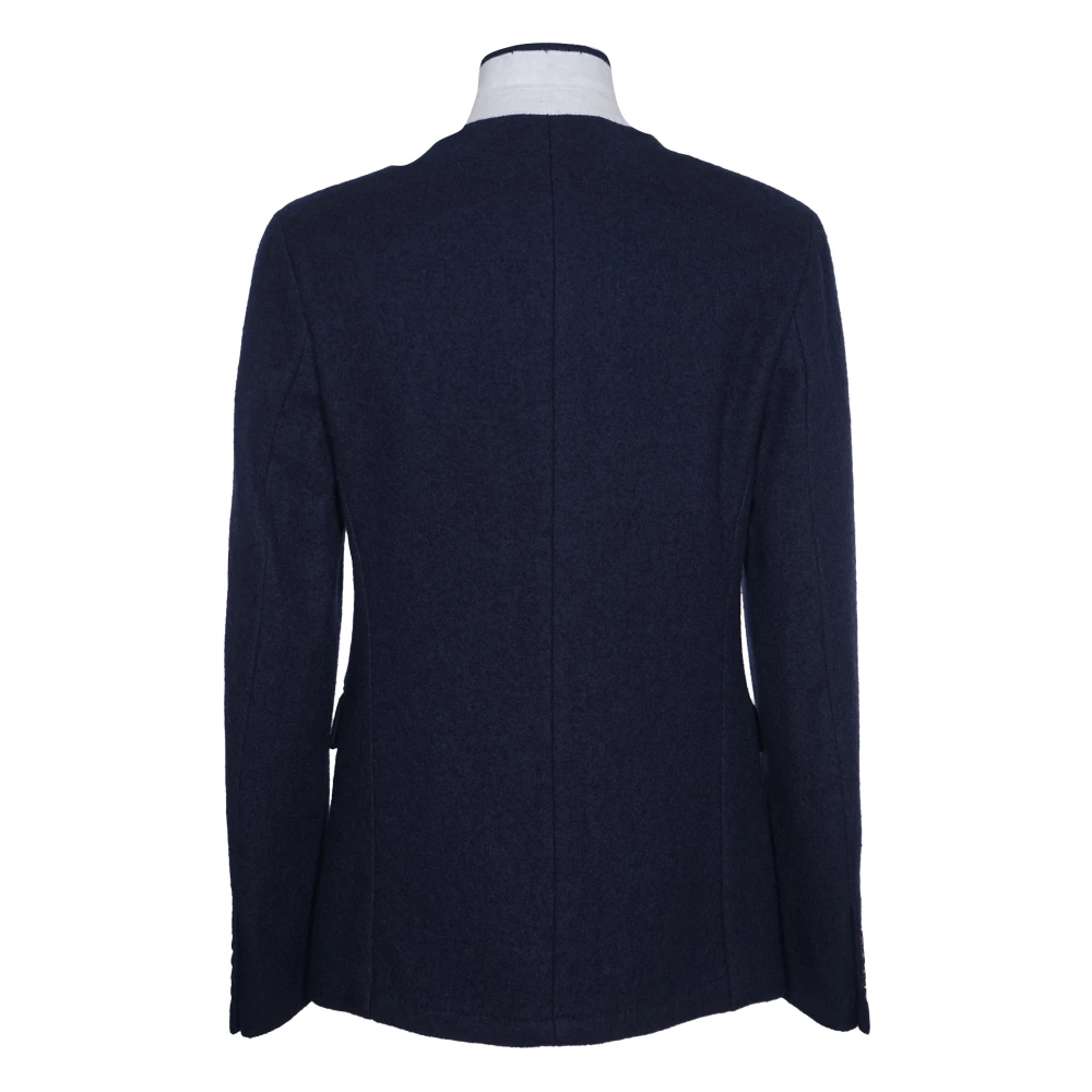 Dries Van Noten Blauwe Jassen Bates Stijlvolle Collectie Blue Heren